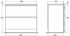Тумба-умывальник напольная BelBagno ALBANO 90 Bianco Lucido ALBANO-900-2C-PIA-BL+BB900/455-LV-MR-ALR Тумба-умывальник напольная BelBagno ALBANO 90 Bianco Lucido ALBANO-900-2C-PIA-BL+BB900/455-LV-MR-ALR, 2