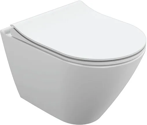 Унитаз подвесной безободковый Cersanit City Smart Clean On DPL EO slim LP белый 64822