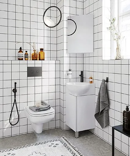 Тумба под умывальник напольная Aqwella Porto 45 белый POR0104WW