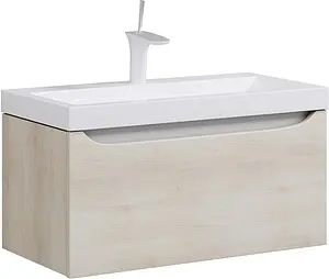 Тумба под умывальник подвесная Aqwella Verona 80 акация Ver.01.08/А, 1