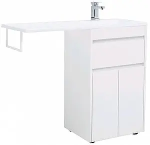 Тумба-умывальник напольная над стиральной машиной Aquanet Токио 120 R белый 00236917+00235500, 1