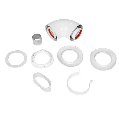 Колено стартовое коаксиальное Ø 60/100мм (алюм.) Royal Thermo RTF07.060