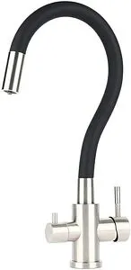 Смеситель для кухни с подключением к фильтру Osgard Gron Gala чёрный матовый 87283, 1