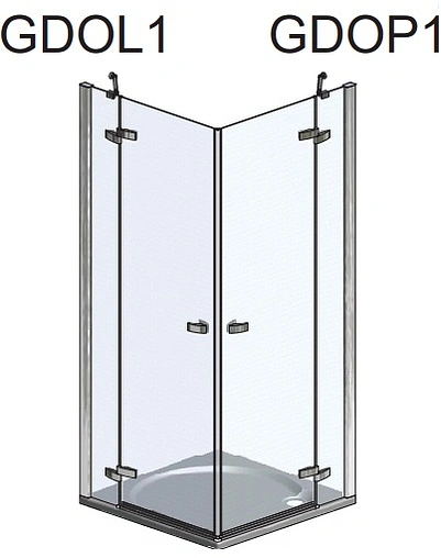 Душевая дверь 800мм прозрачное стекло Roltechnik Elegant Line GDO⅛00 L 132-800000L-00-02