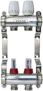 Группа коллекторная с расходомерами 2 отвода 1&quot;в/в x ¾&quot;ек Zota GR4932008102, 1