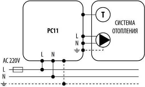 Контроллер для управления насосом отопления Salus PC11
