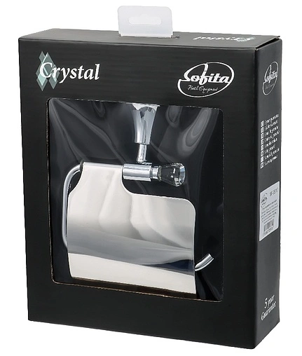 Держатель туалетной бумаги Sofita Crystal хром SF-35010 Держатель туалетной бумаги Sofita Crystal хром SF-35010