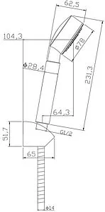 Смеситель для ванны Cersanit Flavis хром 64509, 2