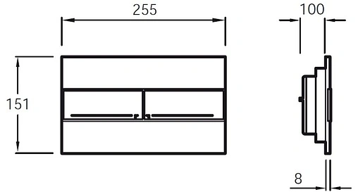 Комплект 5 в 1 Jacob Delafon Patio E21734RU-00 с кнопкой E4316-CP хром глянцевый