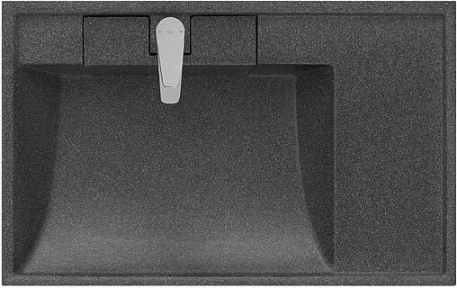 Раковина Aquaton Рейн 80 L графит 1A72113KRW210