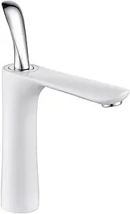 Смеситель для раковины D&K Venice Baciano белый матовый/хром DA1032656 Смеситель для раковины D&K Venice Baciano белый матовый/хром DA1032656, 1