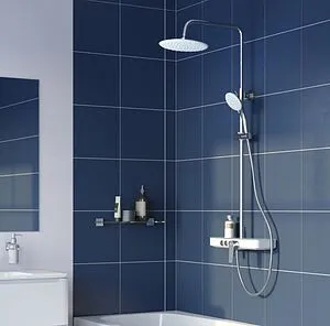 Душевая система со смесителем для ванны IDDIS Shelfy хром SHESB3Fi06, 3