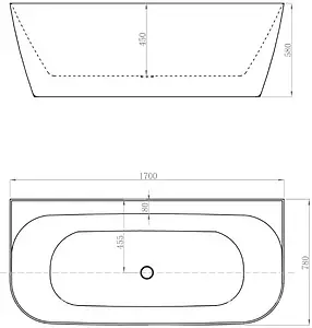 Ванна акриловая Allen Brau Priority 3 170x78 белый 2.31003.20 Ванна акриловая Allen Brau Priority 3 170x78 белый 2.31003.20, 2