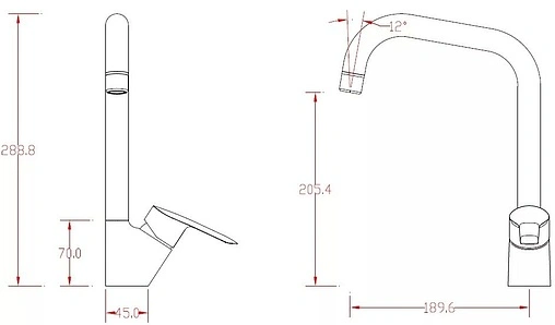 Смеситель для кухни SMARTsant Лайф хром SM243501AA