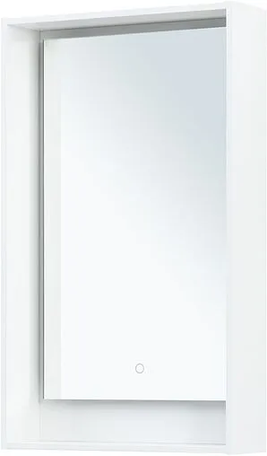 Зеркало с подсветкой Aquanet Милан 50 белый глянец 00336390