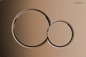 Клавиша смыва для унитаза Geberit Sigma 01 115.770.DT.5 гальванизированная латунь, 1