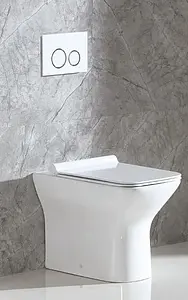 Унитаз приставной безободковый BelBagno Romano белый BB248CBR Унитаз приставной безободковый BelBagno Romano белый BB248CBR, 4