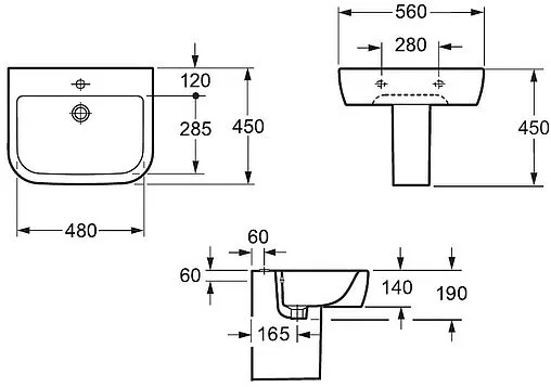 Полупьедестал Allen Brau Infinity белый 4.21009.20