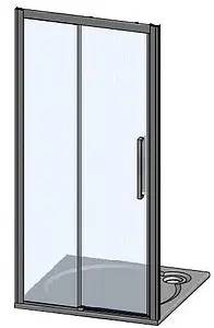 Дверь в нишу 1500мм прозрачное стекло Roltechnik Exclusive Line ECD2/1500 black elox L 564-150000L-05-02 Дверь в нишу 1500мм прозрачное стекло Roltechnik Exclusive Line ECD2/1500 black elox L 564-150000L-05-02, 4