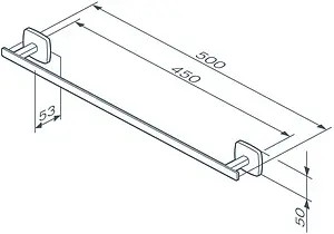 Полотенцедержатель Am.Pm Gem чёрный матовый A90346422 Полотенцедержатель Am.Pm Gem чёрный матовый A90346422, 2