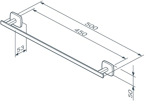 Полотенцедержатель Am.Pm Gem чёрный матовый A90346422
