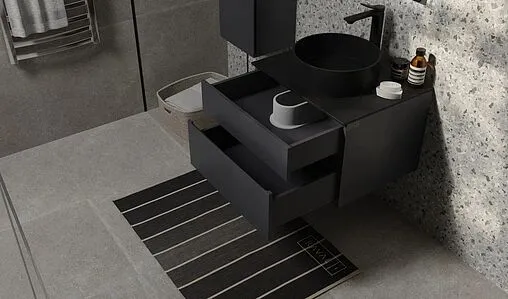 Тумба под умывальник подвесная Raval Decent 60 антрацит Dec.01.60/A/RL