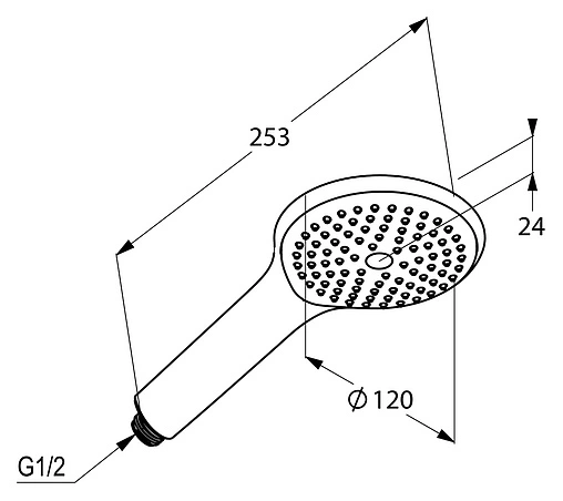 Лейка ручного душа Kludi Freshline хром 6780005-00