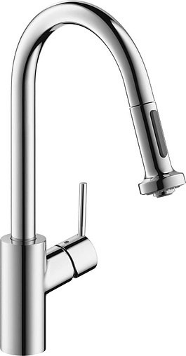 Смеситель для кухни с выдвижным изливом Hansgrohe Talis M52 220 2jet хром 14877000