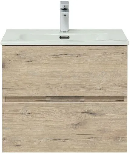 Тумба под умывальник подвесная Aquanet Алвита New 60 дуб веллингтон 00277513