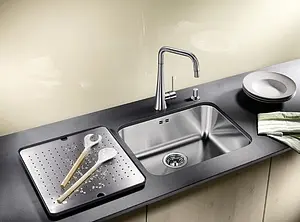 Поддон с перфорированной вставкой Blanco нержавеющая сталь 513485 Поддон с перфорированной вставкой Blanco нержавеющая сталь 513485, 3