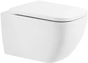 Унитаз подвесной безободковый BelBagno Alpina белый BB10100CHR Унитаз подвесной безободковый BelBagno Alpina белый BB10100CHR, 1