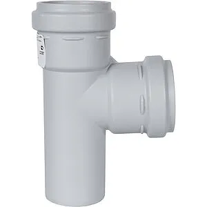 Тройник внутренний бесшумный D=58x58мм Угол 87° Stout SKB-0016-585887, 3