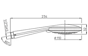 Душевая стойка Bossini хром DC80222.030 Душевая стойка Bossini хром DC80222.030, 2