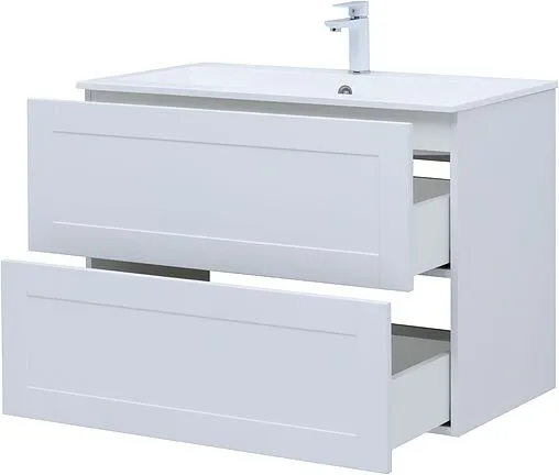 Тумба под умывальник подвесная Aquanet Терра 90 белый матовый 00313235