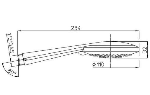 Душевая стойка Bossini хром DC80222.030