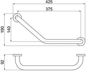 Поручень Aquatek хром AQ4997CR, 2