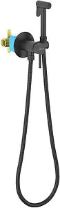 Гигиенический душ со смесителем Aquatek Европа чёрный матовый AQ1021MB, 1