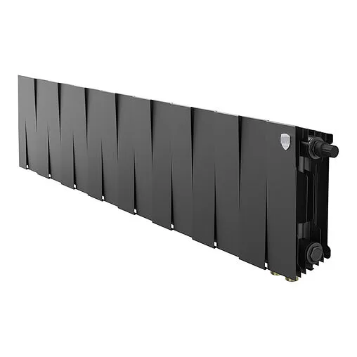 Радиатор биметаллический 16 секций нижнее правое подключение Royal Thermo PianoForte 200 VDR80 Noir Sable RTPNSVDR8020016