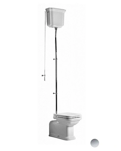 Труба к подвесному бачку Kerasan Waldorf хром 754790