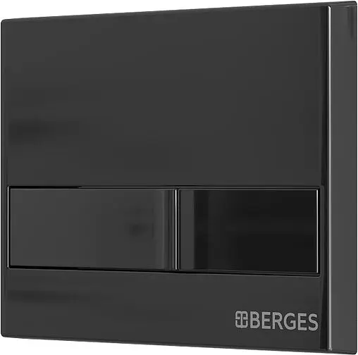 Клавиша смыва для унитаза BERGES Novum L6 040016 черный глянцевый