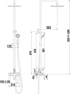 Душевая система со смесителем для душа Lemark Poseidon хром LM4260C Душевая система со смесителем для душа Lemark Poseidon хром LM4260C, 2