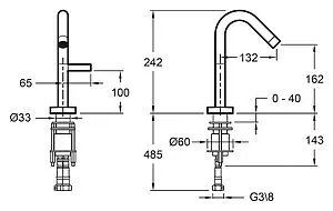 Смеситель для раковины Jacob Delafon Stillness хром E979-4-CP Смеситель для раковины Jacob Delafon Stillness хром E979-4-CP, 2