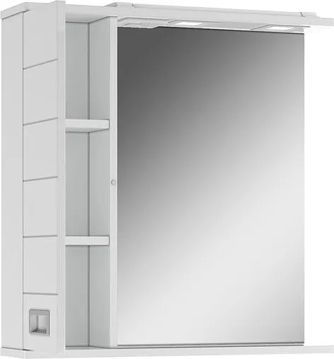 Шкаф-зеркало Домино Cube 65 L белый DC5006HZ