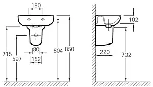 Полупьедестал Jacob Delafon Odeon белый 19087-00, 2