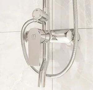 Душевая система со смесителем для ванны Milardo Helic хром HELSB1FM06 Душевая система со смесителем для ванны Milardo Helic хром HELSB1FM06, 5