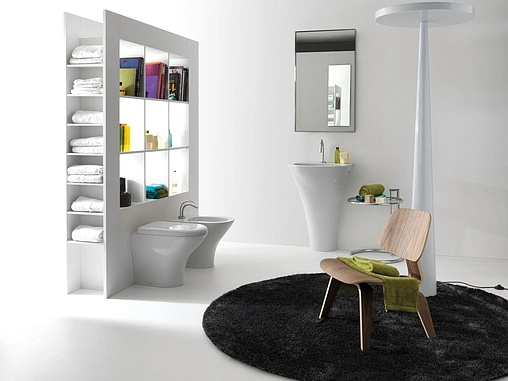 Унитаз приставной Kerasan Aquatech белый 371601