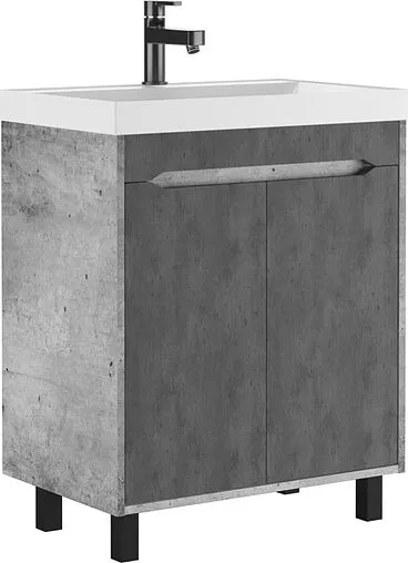 Тумба под умывальник напольная Домино Loft 70 бетон DL5607T