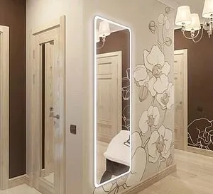 Зеркало с подсветкой Continent Loren Led 45.5x135 белый ЗЛП430, 4