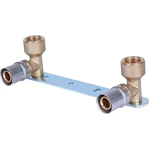 Монтажная планка с водорозетками пресс 20мм x ½"в Stout SFP-0013-001220 Монтажная планка с водорозетками пресс 20мм x ½"в Stout SFP-0013-001220, 1