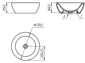 Раковина Cersanit Inteo 47 белый S-UM-In-w, 2